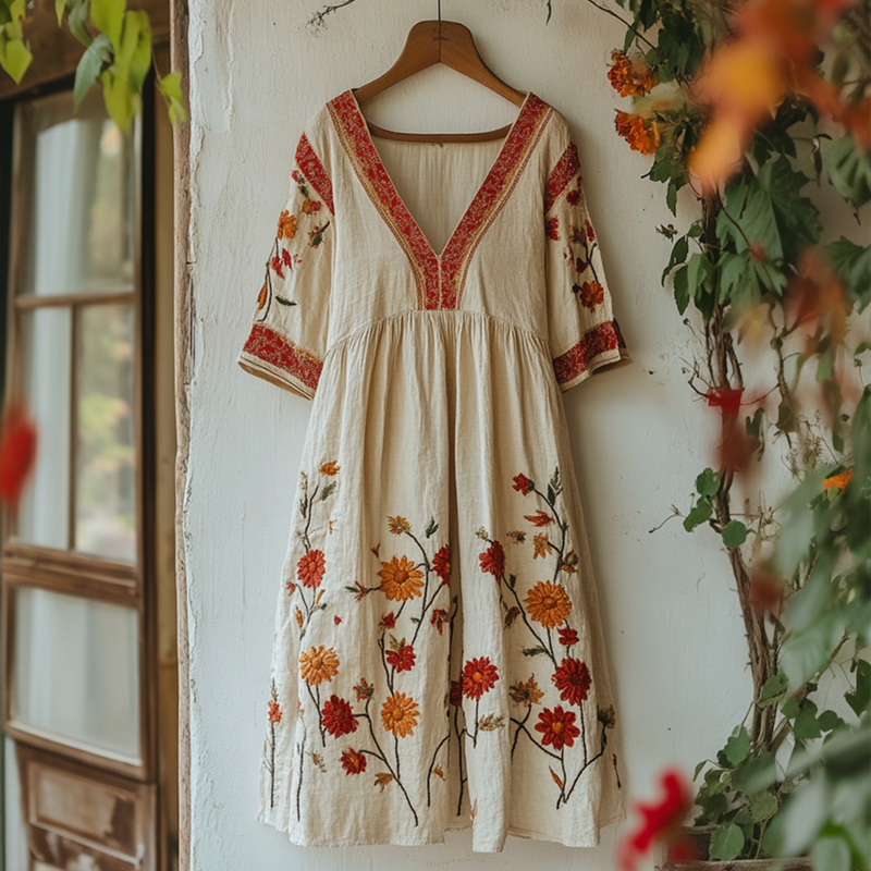 Vestito dal design curato