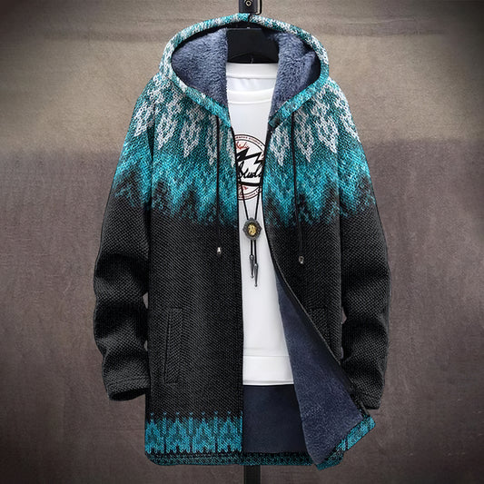 Vintage Knitted Jacquard Pattern Cozy Cardigan Sweater elevenforest