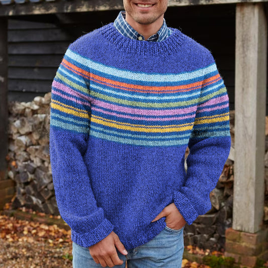 Retro Warm Icelandic Nordic Pullover Sweater elevenforest