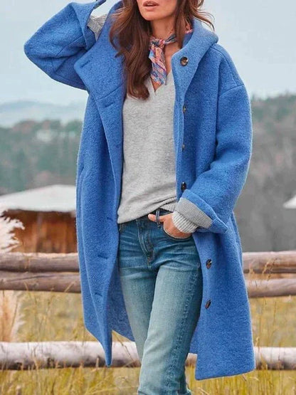 ER | Cappotto di lana oversize per donna