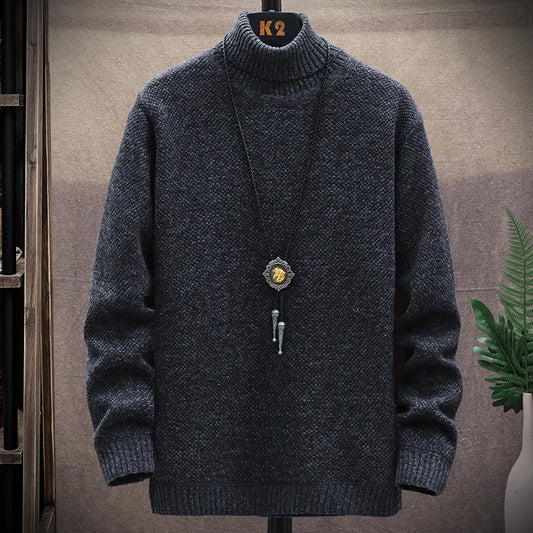 Men's Turtleneck Casual Pullover Sweater elevenforest