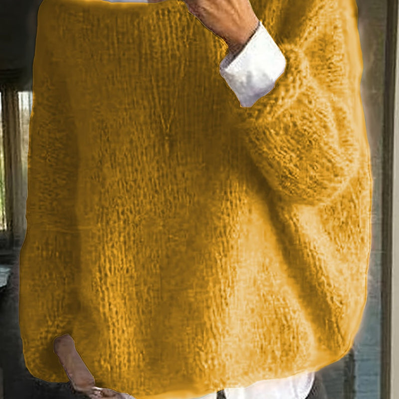 JO | Maglione oversize comodo lavorato a maglia