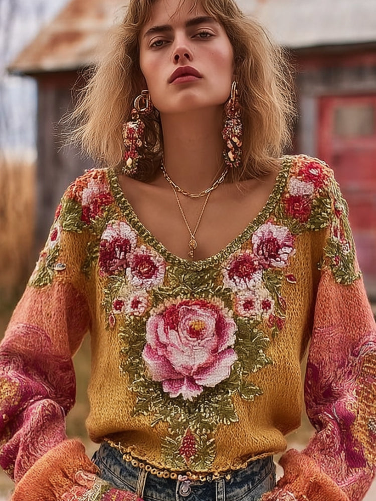 Maglione in stile vintage senza tempo