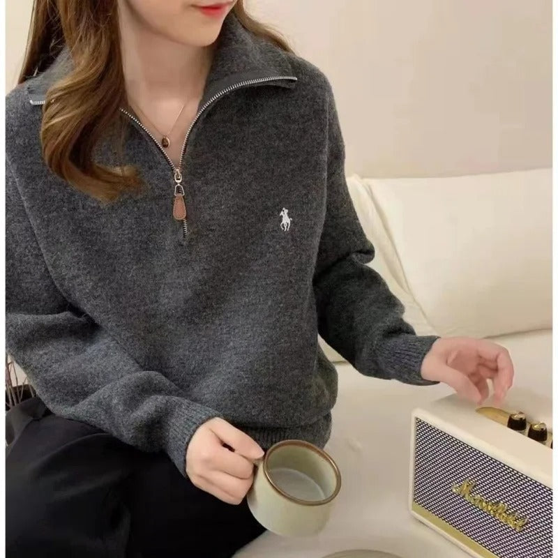 LP | MW - Confortevole maglione con zip