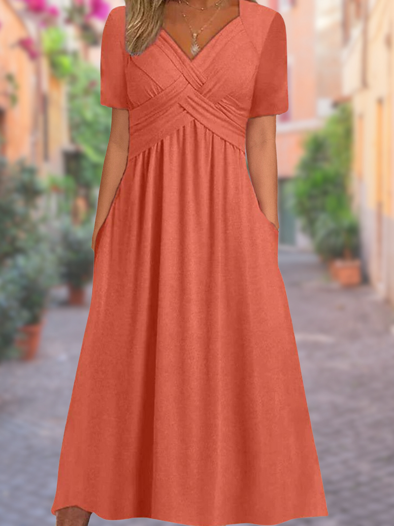 ER | Abito semplice con scollo a V