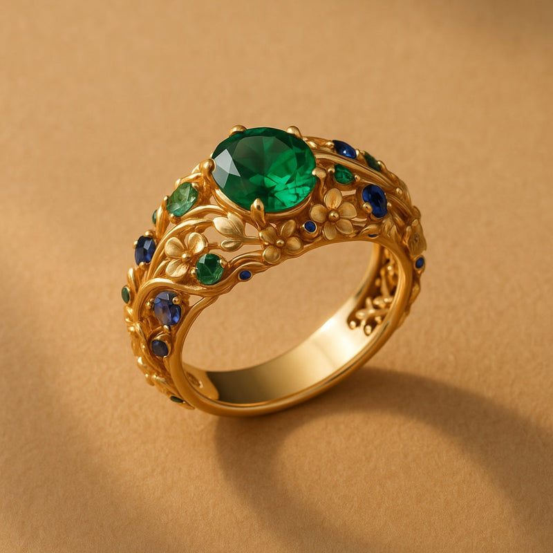 Oro Anello elegante per ogni occasione