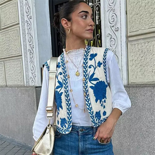 LP | Gilet a fiori