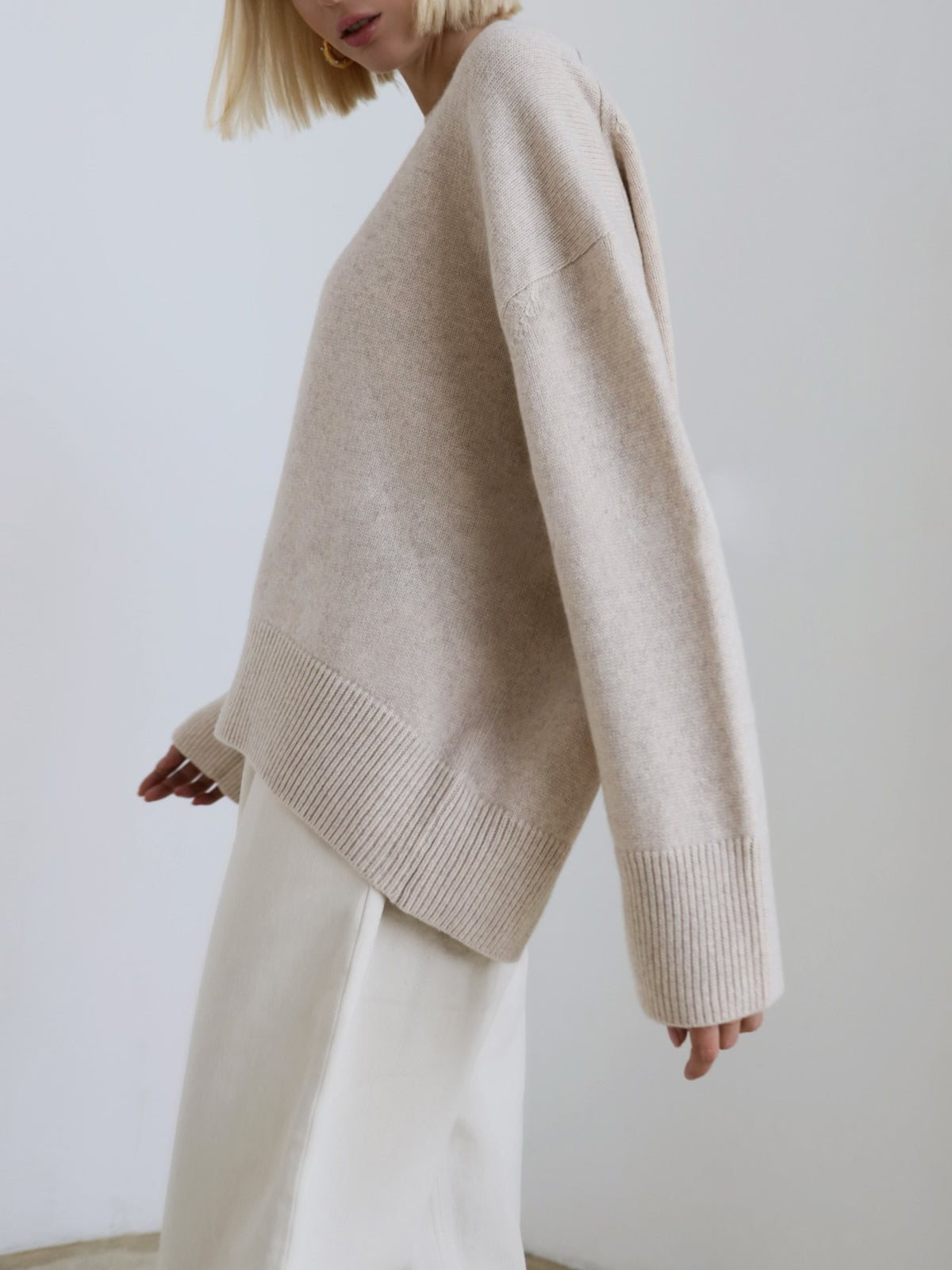 Maglione dal design curato