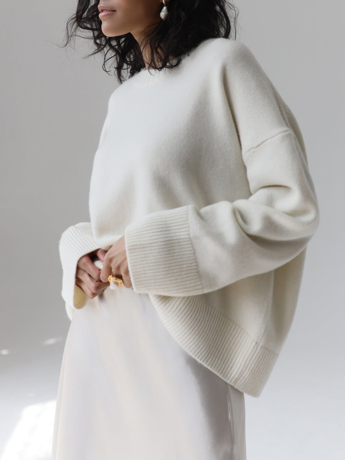 Maglione dal design curato