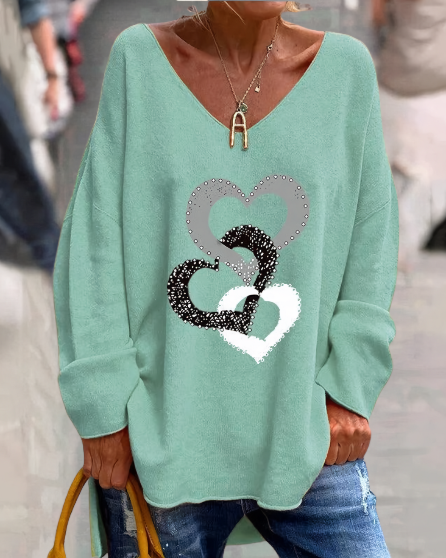 Maglione dal design curato