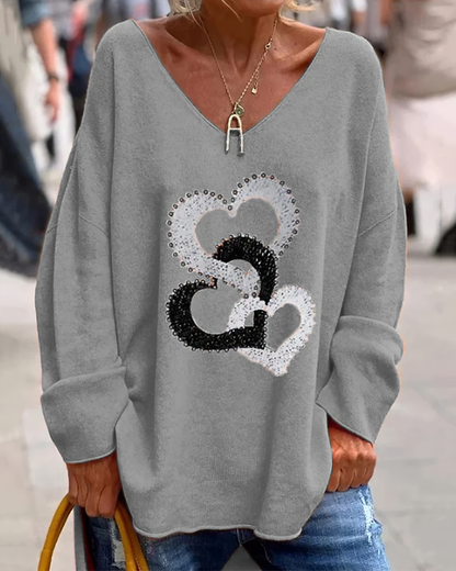 Maglione dal design curato