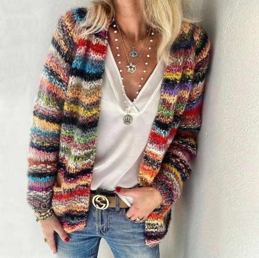 LP | cardigan morbido e multicolore