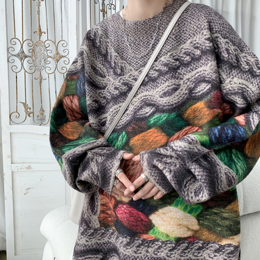 Maglione dal design curato