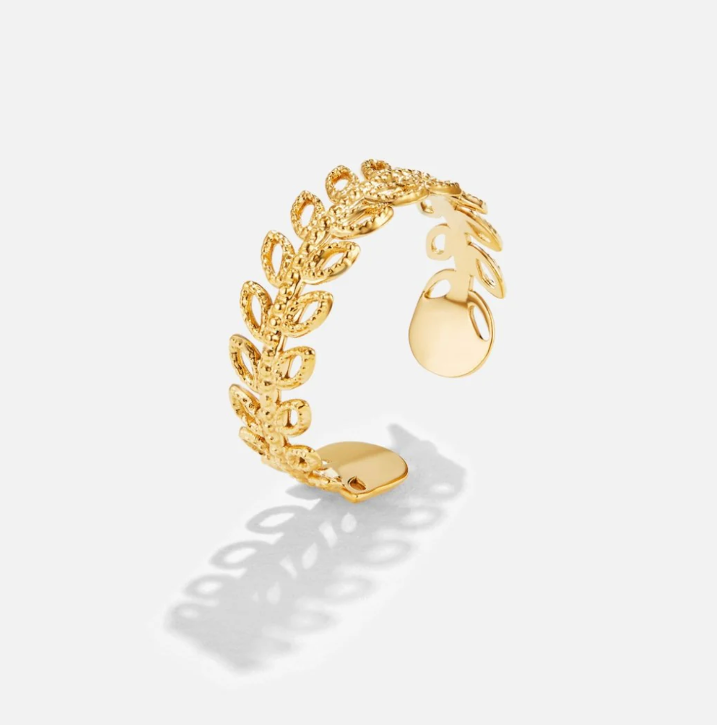 Summer Bloom Leaf Ring