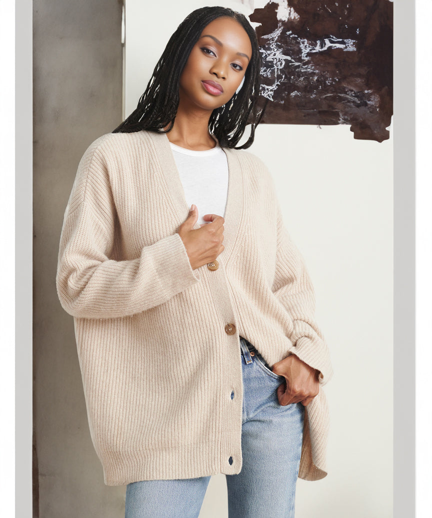 LP | Cardigan Cocoon in cashmere