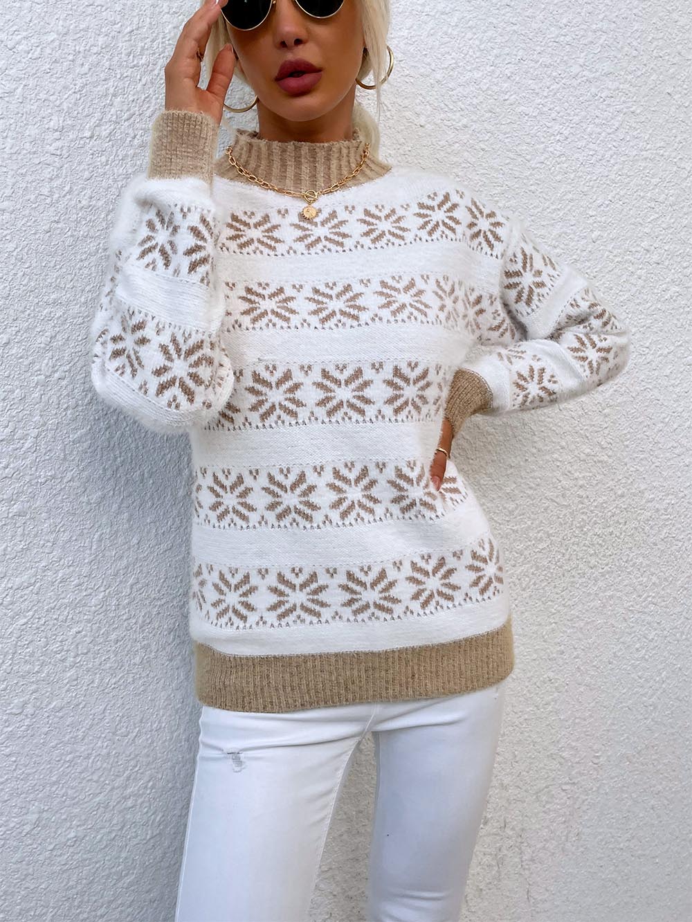 Maglione dal design curato