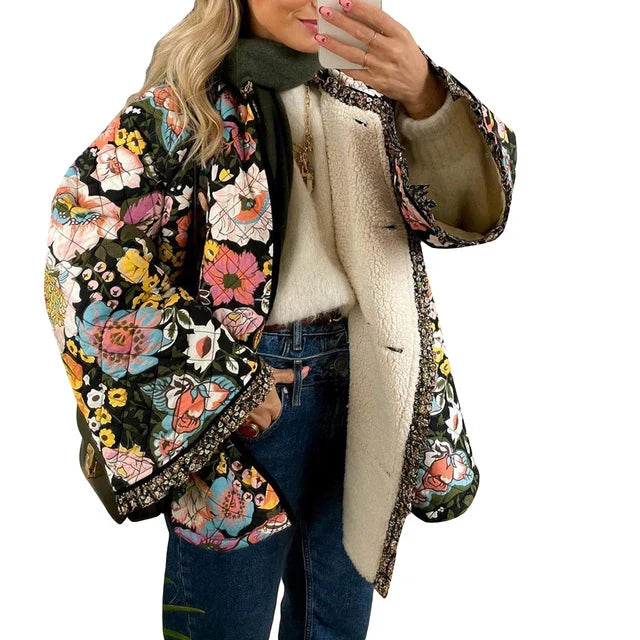 LP | Cappotto estivo leggero con stampa floreale