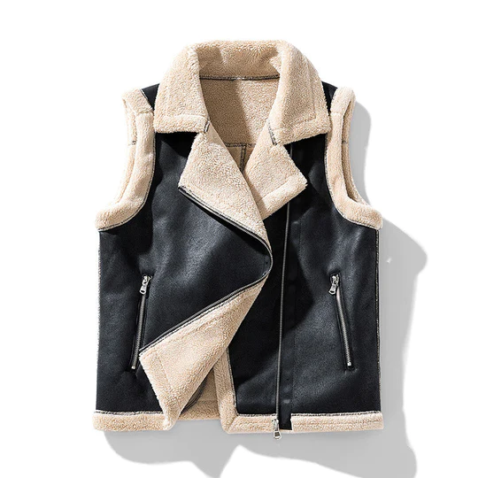 LP | Cappotto da donna senza maniche con pelliccia