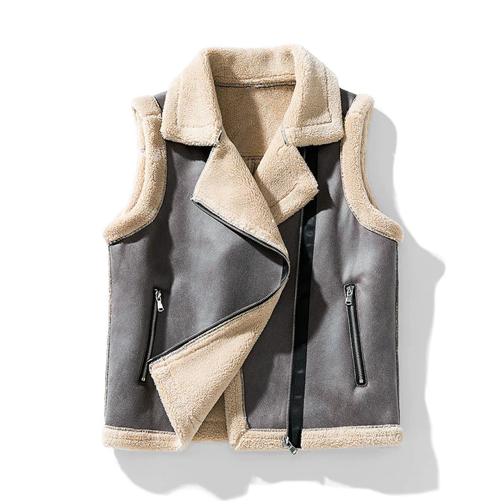 LP | Cappotto da donna senza maniche con pelliccia