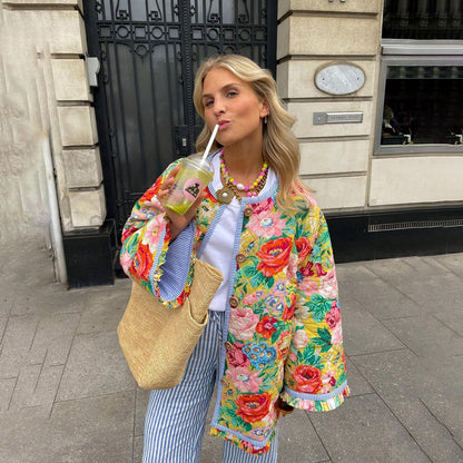 JO | Incantevole cappotto floreale da donna