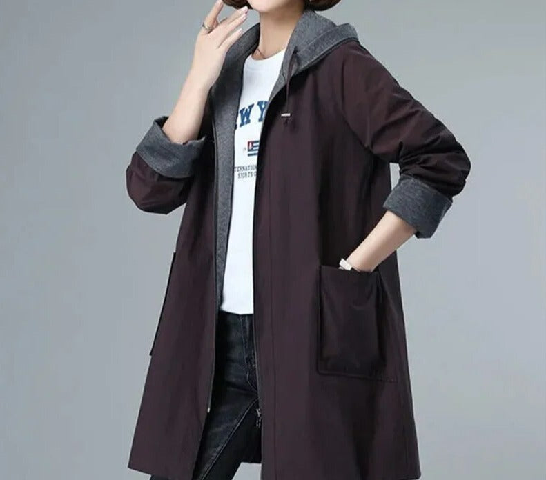 LP | Cappotto casual con cappuccio