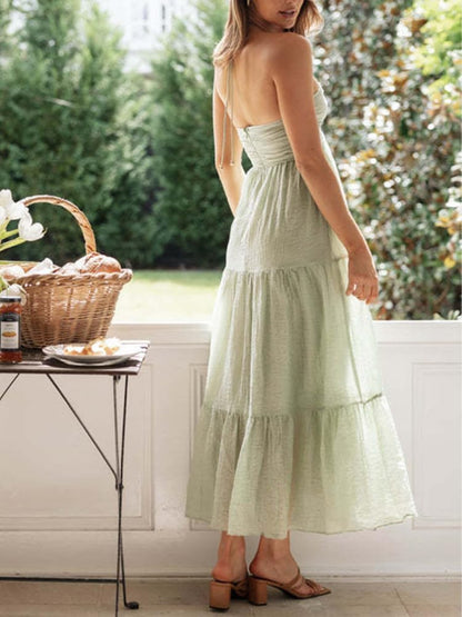 ER | Maxi abito con collo alto