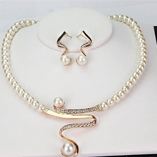 Perla Parure artigianale delicato