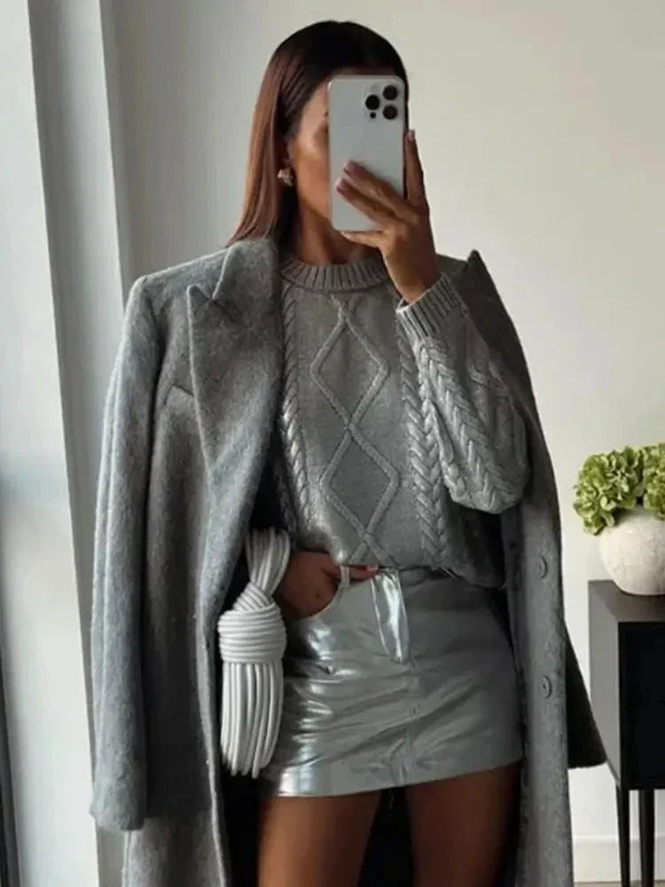 Maglione dal design curato