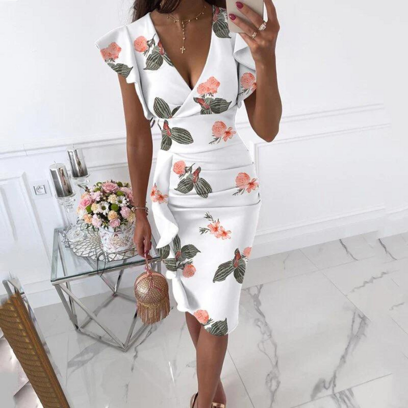 ER | Abito midi elegante per l'estate
