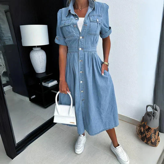 ER | Abito elegante in denim per donna