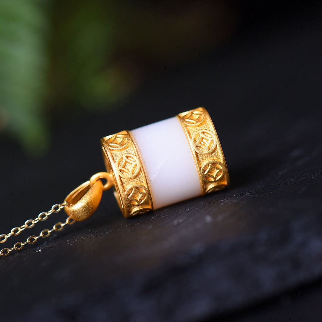 Oro Collana vintage fatto a mano