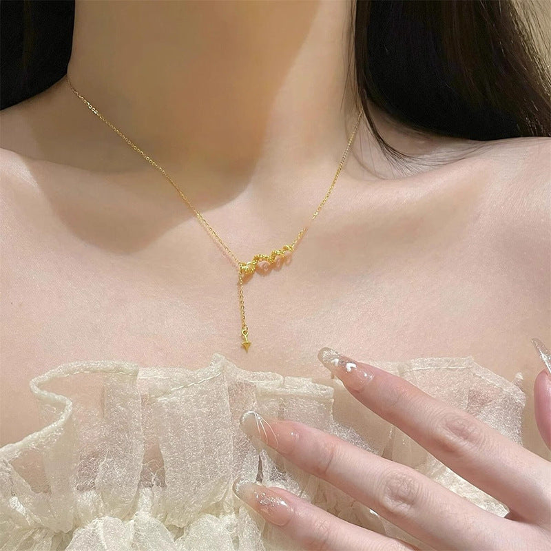 Oro Collana vintage fatto a mano