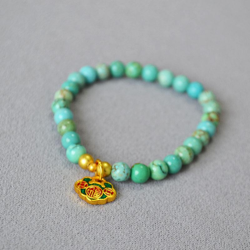 Oro Bracciale artigianale delicato