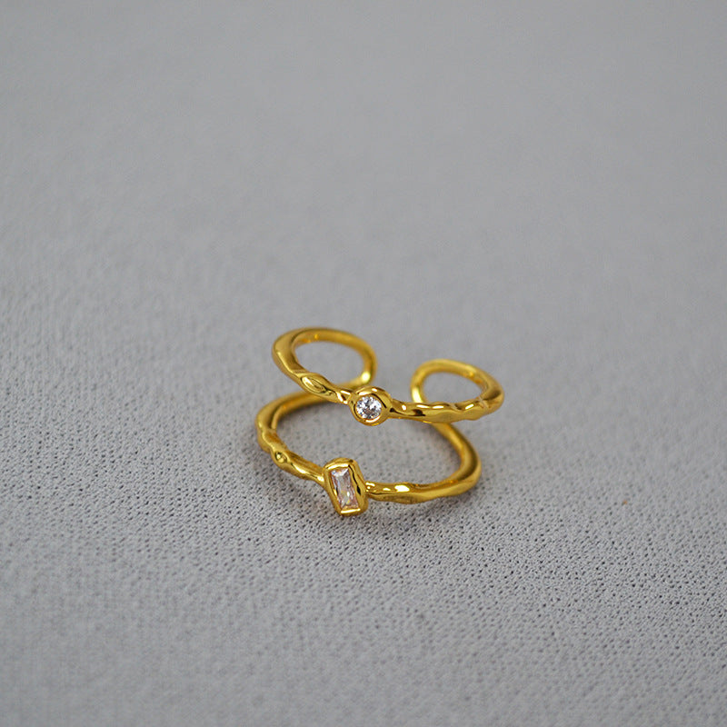 Oro Anello stupendo per uso quotidiano