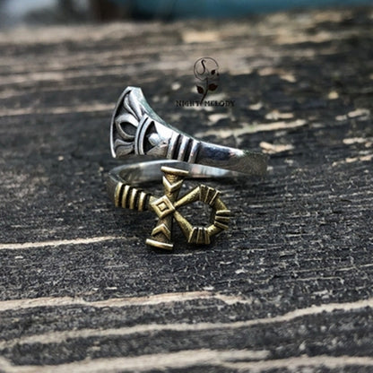 Argento Anello bellissimo con stile unico