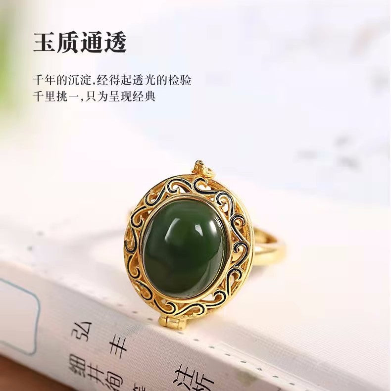 Oro Anello artigianale delicato