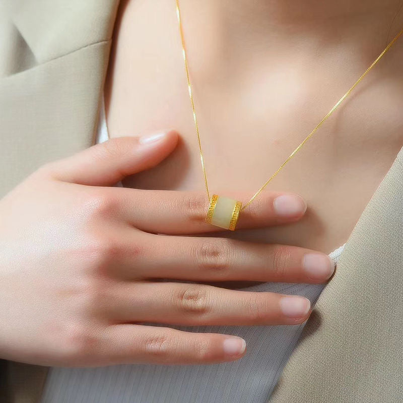 Argento Collana artigianale delicato