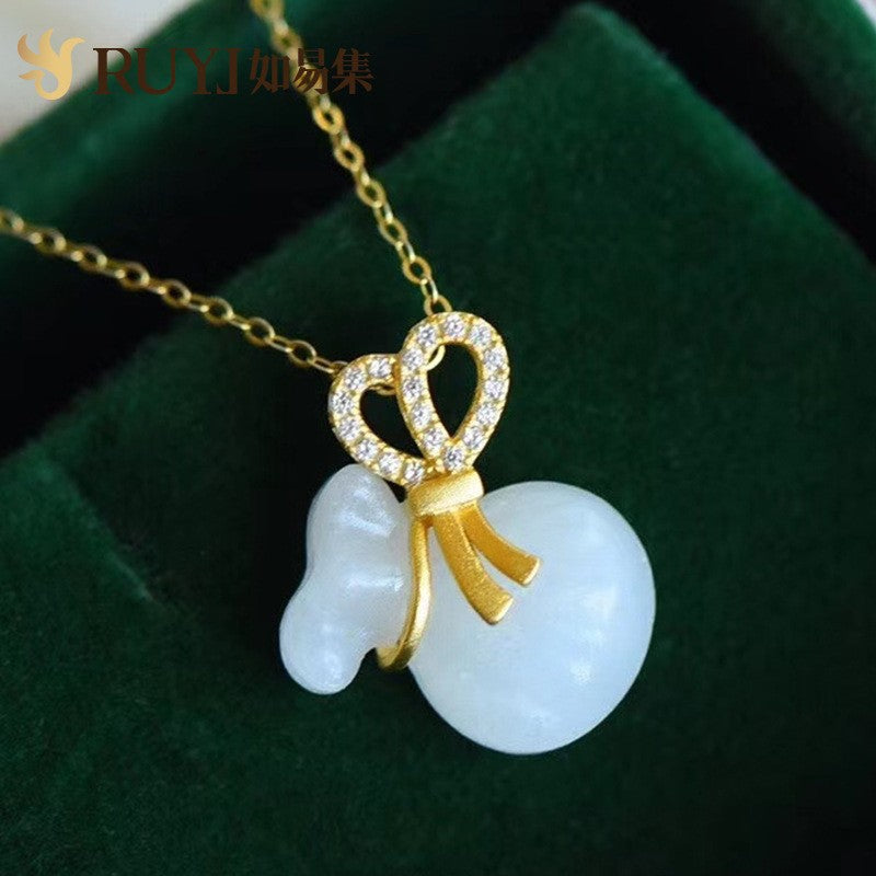 Argento Collana vintage fatto a mano