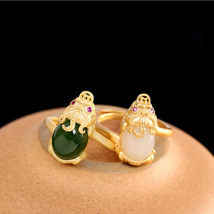 Oro Anello vintage fatto a mano