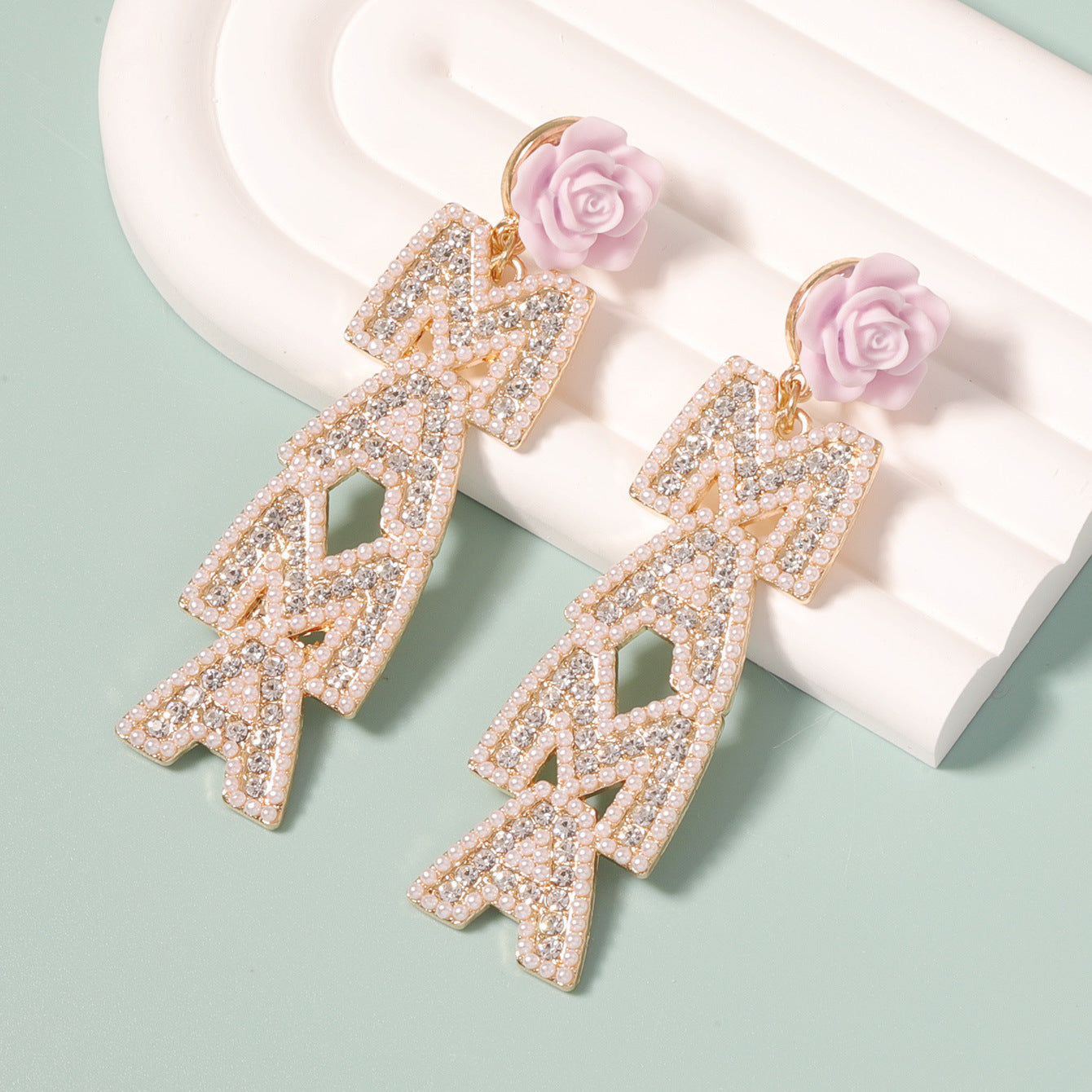 Perla Orecchino vintage fatto a mano