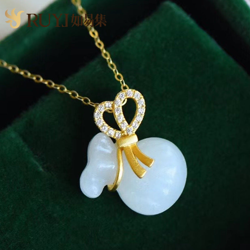 Argento Collana vintage fatto a mano