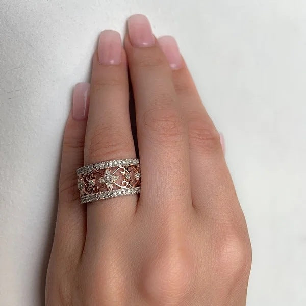 Oro Anello vintage fatto a mano