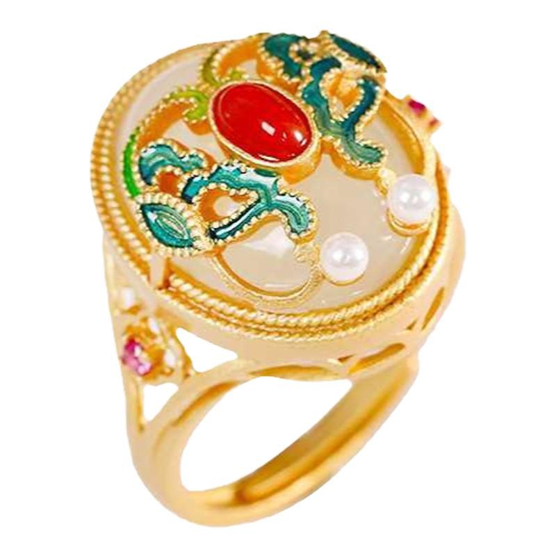 Oro Anello vintage fatto a mano