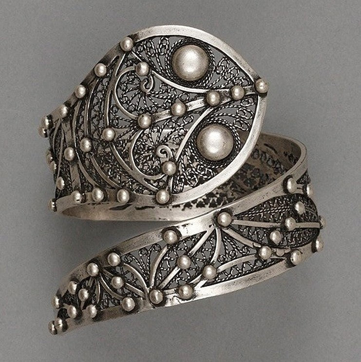 Argento Anello artigianale delicato