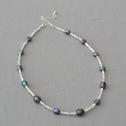 Argento Collana bellissimo con stile unico