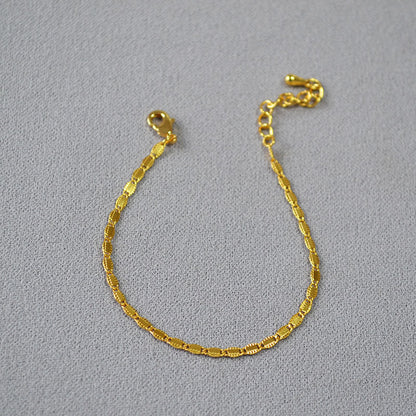 Oro Collana artigianale delicato