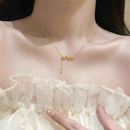 Oro Collana vintage fatto a mano