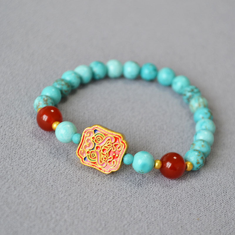 Oro Bracciale artigianale delicato