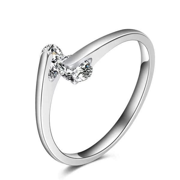 Argento Anello bellissimo con stile unico