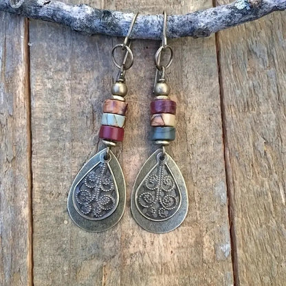 Orecchino vintage fatto a mano